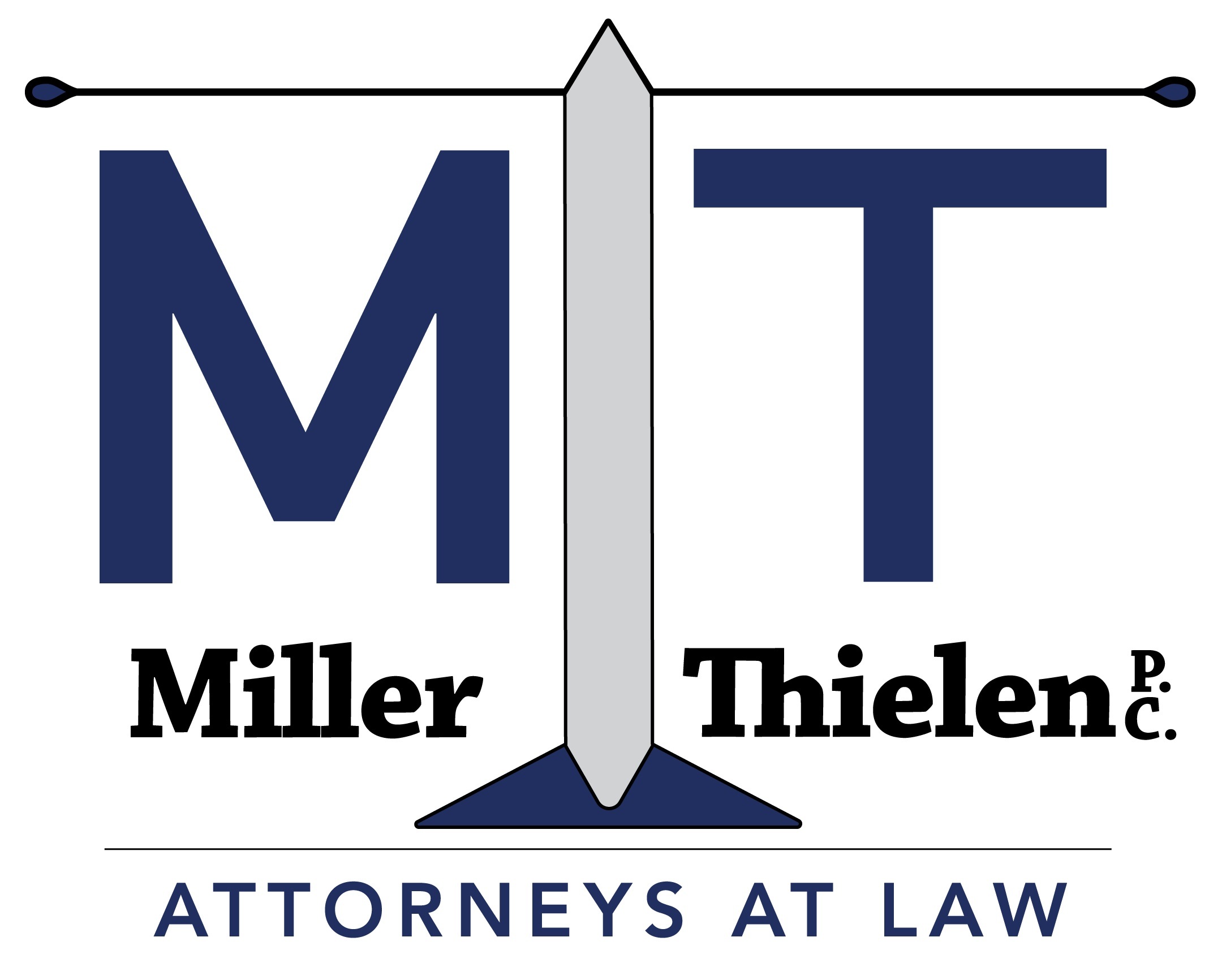 Miller Thielen P.C. Attorneys at Law logo designed by Interlace Communications