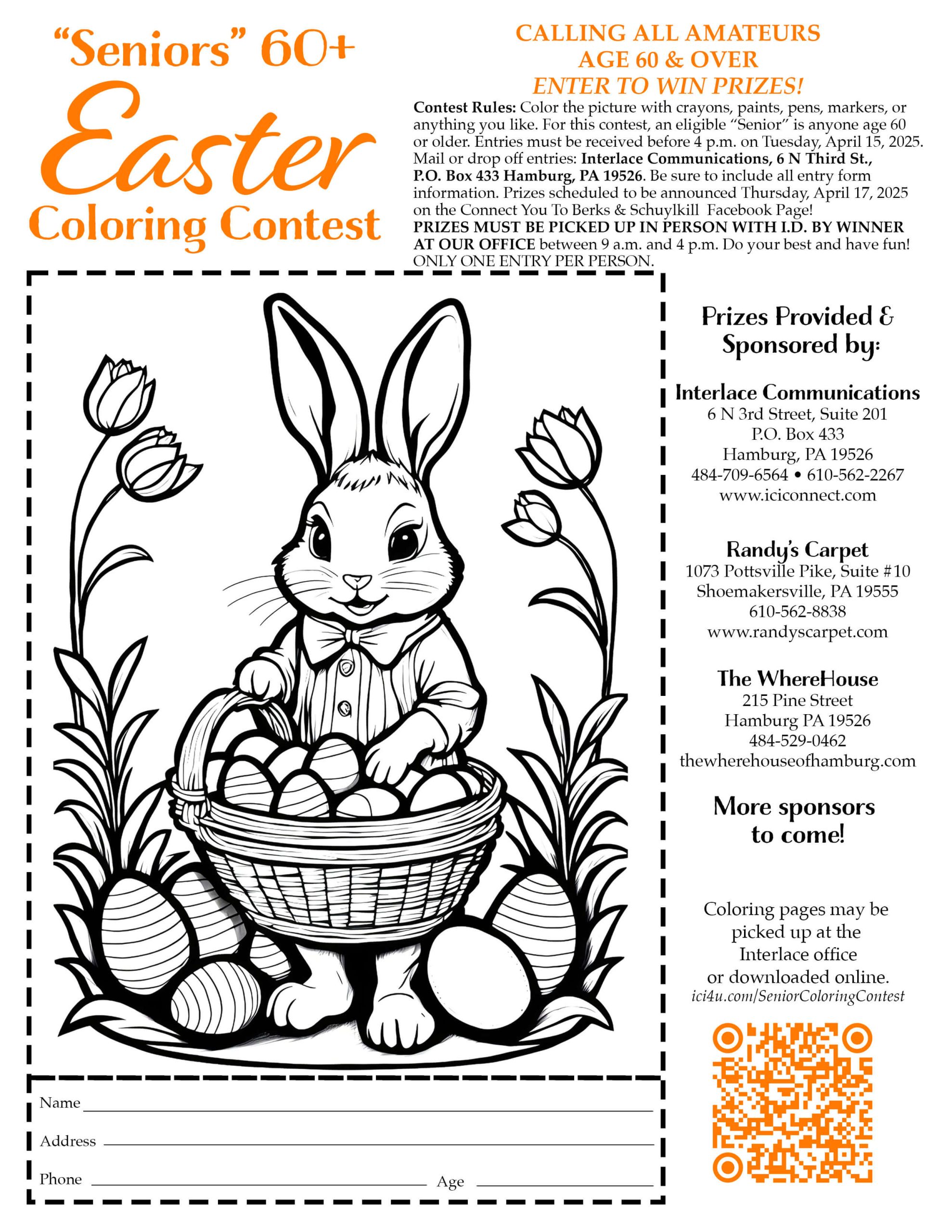 Senior Coloring Contest - Interlace Communications