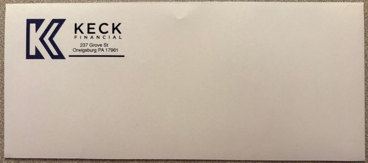 keck financial envelopes