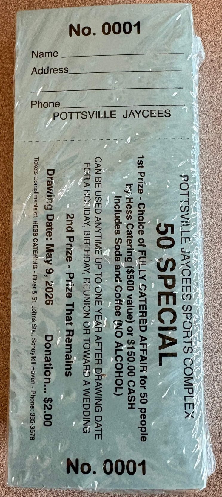pottsville jaycees tickets
